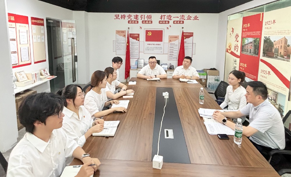 黨建引領(lǐng)聚合力，清風(fēng)護(hù)航促發(fā)展——市委網(wǎng)信辦副主任杜巍蒞臨我司指導(dǎo)學(xué)習(xí)